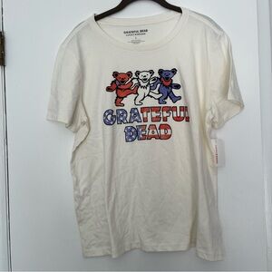 Lucky Brand Grateful Dead Band women’s T Shirt 
Dancing bears Large NWT